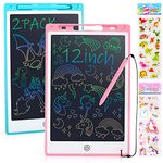 Auney 2 Pack LCD Writing Tablet 12inch,Drawing Pad for Kids Toys Age 2 3 4 5 6,Doodle Board Learning Educational Toys Birthday Christmas Gifts for 3-6 Year Old Boy Girl