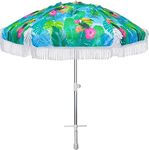 AMMSUN 6.5 ft Beach Umbrella with S