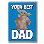 Baby Yoda The Mandalorian - YODA Best DAD - Star Wars, Yoda, Dad, Card, TV, Funny, Show IN114