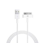 iPad Cable, 6ft White 30 Pin to USB Cable High Speed Sync Charging Cord Cables for iPhone 4/4s, iPhone 3G/3GS, iPad 1/2/4, iPod