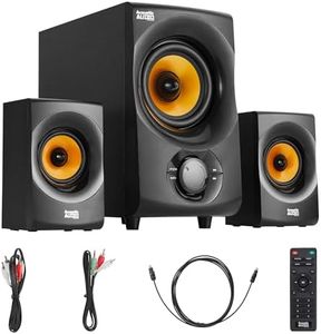 Acoustic Audio by Goldwood Bluetooth 2.1 Speaker System 2.1-Channel Home Theater Speaker System, Black (AA2170)