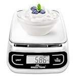 Easy@Home Digital Kitchen Food Scale, Multifunction Food Scale with High Precision to 0.04oz and 11 lbs Capacity, EKS-202