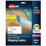 Avery Print-to-The-Edge Labels for Laser Printers, 2 x 3.75 Inches, 200 Labels per Pack (06873)