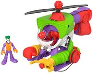 Imaginext DC Super Friends Joker Robocopter - 2-in-1 Helicopter with Transformation Function and Bullet Accessories, Includes Joker Figure and Power Pads for Children from 3 to 8 Years, HMV09