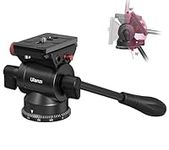 Camera Fluid Video Tripod Head - ULANZI U210 Mini Pan Tilt Head Small Panoramic Ball Head with Arca Swiss Quick Release Plate Lightweight Filming Equipment for Compact Camera Loading up to 6.6lb/3kg