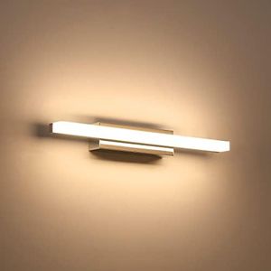 Klighten Lampada da Specchio Bagno 9W 40cm, IP44 Applique LED da Specchio Bagno Moderno, Luce Bagno Parete, 600 Lumen, 110-240V, Bianco Caldo 3000K