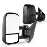 Autodayplus Side Mirror for 2007-2013 Chevy/gmc Silverado/sierra Manual Towing Mirror Pair (08 09 10 11 12 Models) Fits 62077-78g (Just Fit 07 New Body Style)