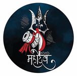 KREEPO Har Har Mahadev Sticker for Car, Truck - All Four Wheeler Vehicle Vinyl Decal Multi Color(19cm X 19cm)