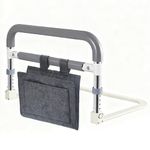 NJUN Bed Rails for Elderly Adults - Foldable Safety Bed Rail Guard, Assist Grab Bar for Adjustable/Electric/Hospital Beds, Portable Bed Rail for Adults, Double Bed, Both Sides, Supports 330lb