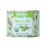 Matcha Green Tea Powder-4oz(113g) Tin, 100% Natural & Pure, Ceremonial Grade, No Additives or Fillers, NO GMO