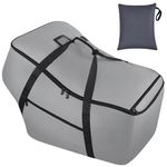 Infant Car Seat Travel Bag - Fits Infant Car Seats with Anti-Rebound Bar Base, Car Seat Airplane Bag for Chicco/Graco/Nuna/Cosco/Britax/Uppababy Baby Car Seat, Water Dirt Tear Resistant, Grey Upgrade