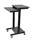 Luxor PS3945 Gray Adjustable Height Computer Workstation