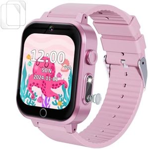 Ziegoal Smart Watch for Kids Toys for Ages 5-7, Dual Camera Kids Watch for Girls Toys Age 6-8, Christmas Birthday Gifts for 7 8 9 Year Old Girls, Learn Card Video Players Toys for 8-10 Years Old