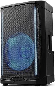 Gemini Sound GD-L115BT Powered LED Lit 1000W 2-Way Linkable Bluetooth PA Speaker with 3 Channel Mixer