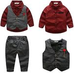 Boys 3Pcs Clothing Sets Elegant Lon