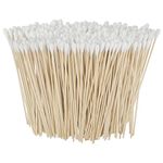 Long Cotton Swabs 1000 Count - Extra Long Cotton Buds, Cotton Swabs with Wooden Sticks - Cotton Swabs for Makeup Ears Pets Care Gun Cleaning - Biodegradable Swabsticks