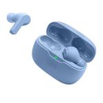 JBL Vibe Beam in-Ear Wireless Earbuds (TWS) with Mic,App for Customized Extra Bass Eq,32 Hours Battery&Quick Charge,Ip54 Water&Dust Resistance,Ambient Aware&Talk-Thru,Google Fastpair (Blue)