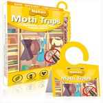 Nehaii Moth Traps, 8 Pack Moth Repellent for Wardrobes, Carpet Moth Traps Sticky, Clothes Moth Traps, Moth Repellent for House, Anti Moth, Carpet Moth Treatment, Clothes Moth Pheromone Traps