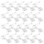 1000 Pcs 0.1ml Clear Plastic Conical Centrifuge Tube, Othmro Liquid Dropper Graduated Microcentrifuge Test Tubes with Attached Lid, Micro Centrifuge Small Sample Bottle Vials Container for Lab