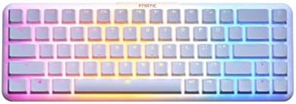 FNATIC STREAK65 LP White | Compact RGB Gaming Mechanical Keyboard, Fnatic Speed Switches, PBT Doubleshot Keycaps, 65% Layout (60 65 Percent), Low Profile Esports Keyboard (US ANSI Layout, QWERTY)