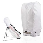 Regency Golf Bag Rain Hood - Eco-Friendly, Universal Fit, Durable & Quick Access Club Protector (White, Medium)