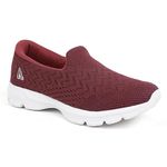 Aqualite SKR-131 Running Shoes,Sports Shoes for Women|Memory Foam Insole Walking Shoes for Women| Maroon/White 08