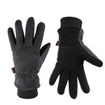 OZERO Winter Gloves Deerskin Leather Windproof -30 C Warm Gifts for Men and Women on Driving in Cold Weather(X-Large)