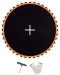 JISADER Trampoline Pad Jumping Cloth Replacement Jumping Mat Jumping Pad for Gym Workout, 8ft with 42 Buckles