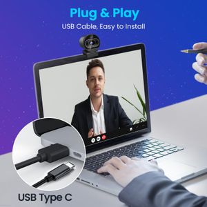 EMEET S600 4K Webcam – Ultra HD USB Camera for Video Calls & Streaming