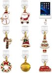 SUDIKUB 8 Pcs Charms For Kindle Christmas Dust Plug Charm Accessories Compatible With Kindle And Phone Type C Charging Ports Christmas Gifts For Women Man