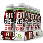 UFIT High 25g Protein Shake, No Added Sugar, Fat Free, Chocolate Flavour Ready to Drink, Pack of 10 x 330 ml