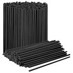 Prestee Plastic Coffee Stirrers, 2000ct, 5.5" - Plastic Coffee Straws, Drinks and Coffee Stir Sticks, Cocktail Swizzle Sticks, Disposable Stir Sticks, Drinking Straws for Coffee & Cocktails (Black)