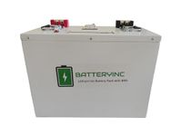BatteryInc 5 KWh Lithium Battery, 48V, 100Ah, Plug & Play, 10-12 Years Life.