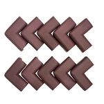 BabySafeHouse Furniture Corner Guard for Baby Safety | Pre-Taped Corner Protectors for Sharp Edges -Brown (Pack of 10)