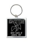 Led Zeppelin Keyring Keychain 1977 USA Tour new Official Standard metal One Size