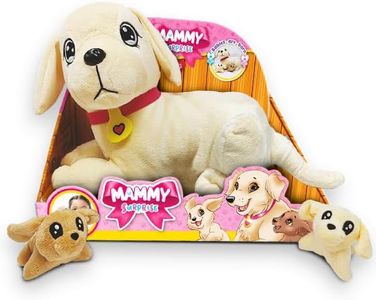 Sbabam, Mammy Surprise Big Version, Peluche Cane 34x25cm con Cuccioli, Giochi per Bambini da Edicola, Animali Giocattolo per Bambini, Pupazzi Cane Peluche per Regalo Bambina - Pupazzo Golden Retriever
