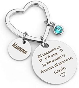 Portachiavi gioiello idee regalo originale donna festa della mamma compleanno natale