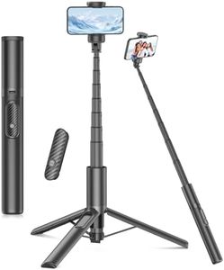 Gahenwo Selfie Stick, 67" Phone Tripod with Remote, Extendable All-in-1 Tripod Stand, Lightweight Travel Tripod for Filming Video Vlogging, Tripod compatible with 4"-7" iPhone/Android