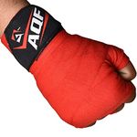 AQF Boxing Hand Wraps Bandages Boxing Inner Gloves Muay Thai MMA UFC (Red)