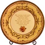 Grasslands Road American Heritage Charger Plate with Metal Stand