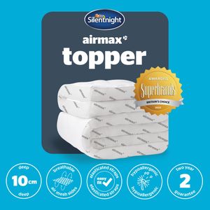 Silentnight Airmax 1000 Single Mattress Topper – Breathable Comfort