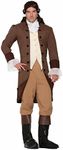 Forum Novelties mens Colonial Gentleman Patriotic Adult Sized Costume, Brown, STD US