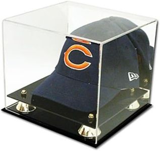 Collectible Deluxe Acrylic Cap Baseball Hat Display Case - With Mirror