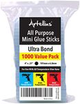 Mini Hot Glue Gun Sticks (HUGE BULK PACK of 1000) 4" and 0.27 Diameter - Compatible with Most Glue Guns