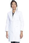 Dickies EDS Professional Women Scrubs Lab Coats 37" 82401, White, Small