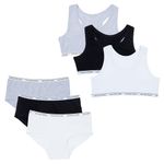 The Essentials Wardrobe Girls TEW 3 Pack Crop Top & 3 Pack Hipster Set - 10/11 YRS - Assorted