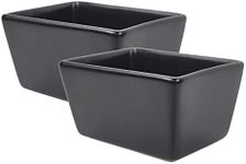 Sizikato 2pcs Matte Black Porcelain