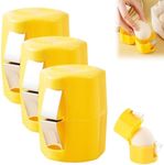 Egg Shell Opener, 2026 Upgraded Egg Peeler Tool for Hard Boiled Eggs, Egg Cracker Tool for Raw Eggs, Stainless Steel Separator Handheld Kitchen Gadgets, Quick Clean Crack Egg Opener (3, Yellow)