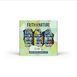 Faith In Nature 3 x 100ml Natural Body Wash Travel Gift Set, Vegan & Cruelty Free, No SLS or Parabens