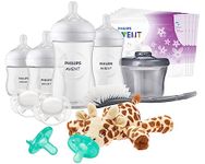 Philips AVENT Natural Baby Bottle with Natural Response Nipple, Essentials Baby Gift Set, SCD839/02